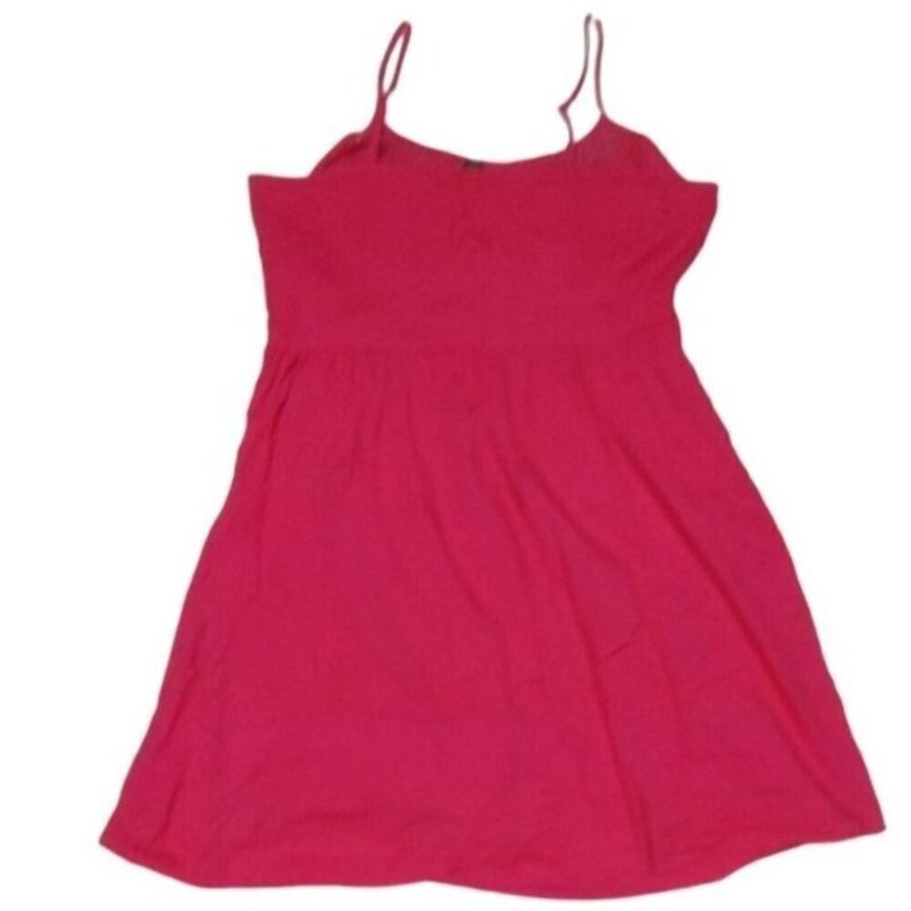 Tommy Hilfiger Pink Crochet Lace Spaghetti Strap‎ Empire Waist Sundress Size 12